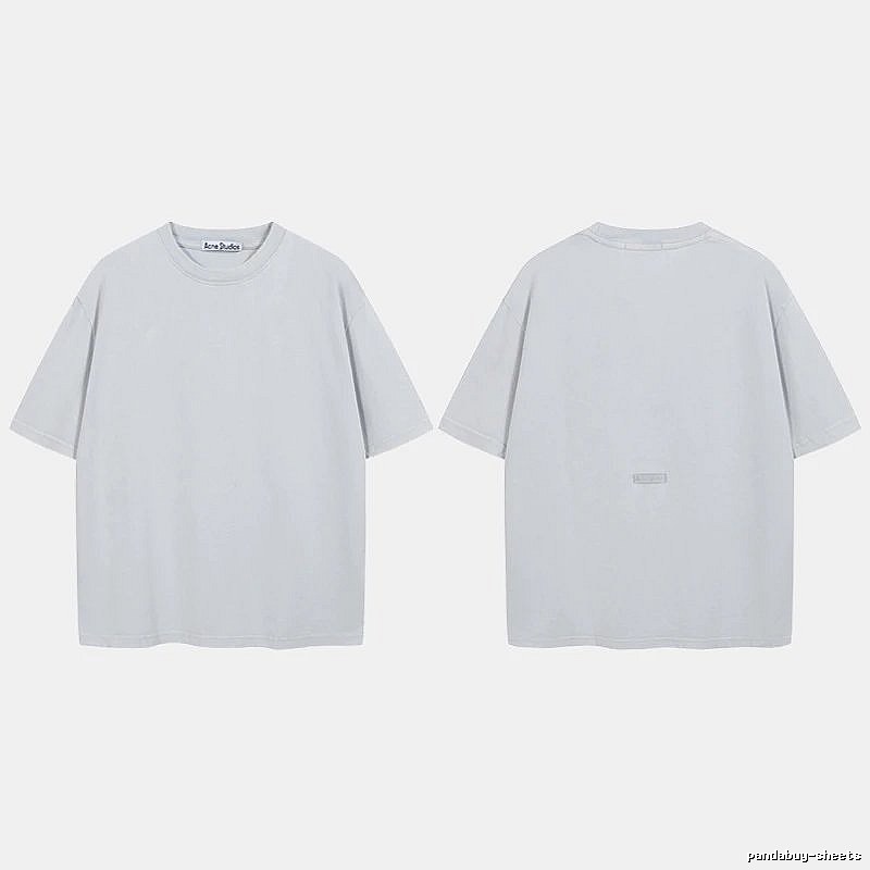 Acne Studios 2090-80 Blue Style Ac908040 Stockholm Logo T-Shirt Relaxed Styling