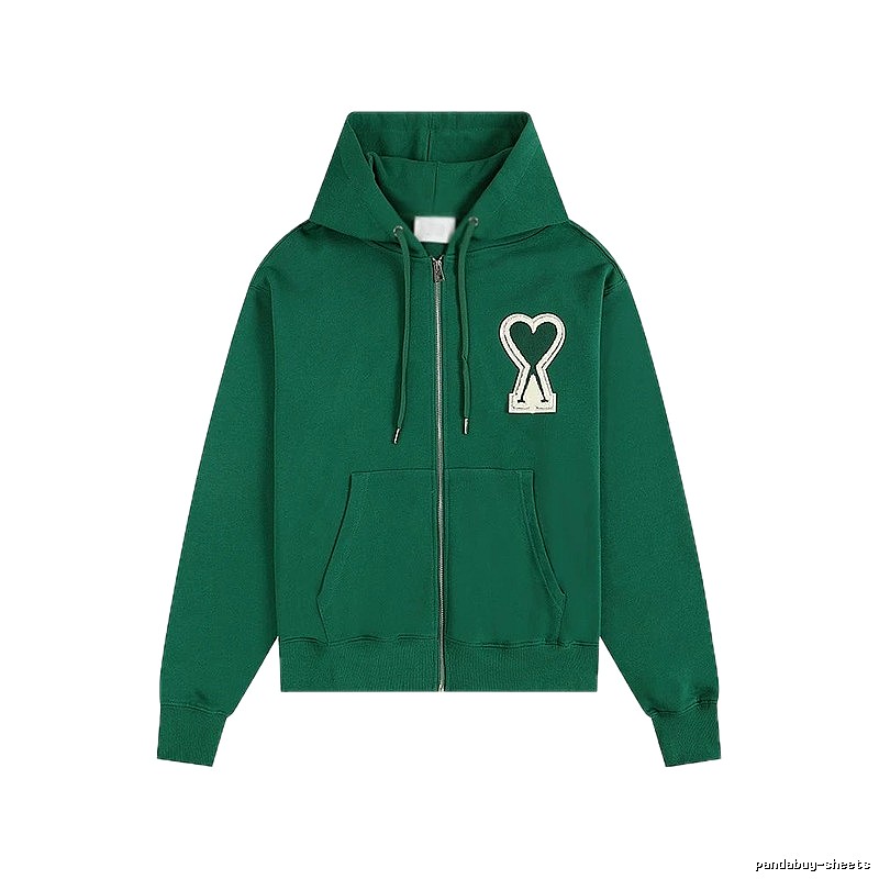 AMI Love Series Green Hoodie