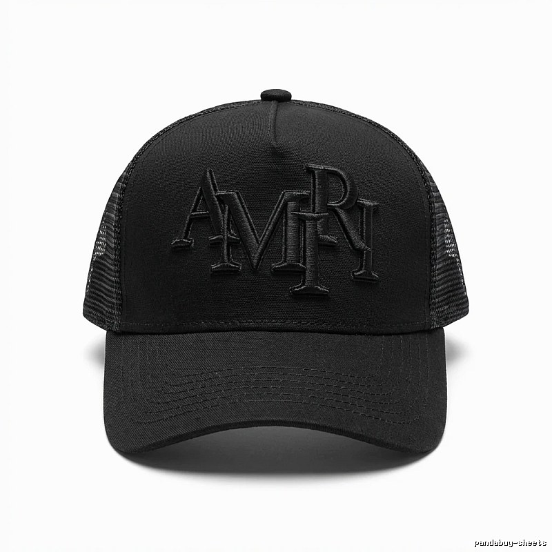 AMIRI retro-style black hat