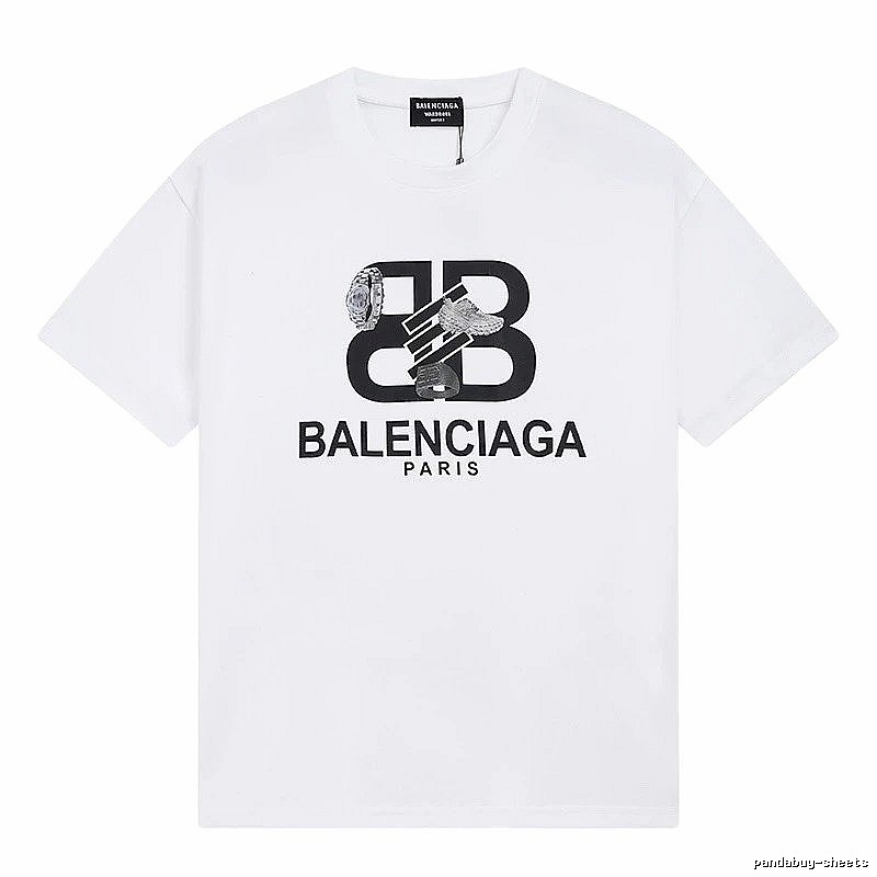 Balenciaga BB Series Simple White T-shirt