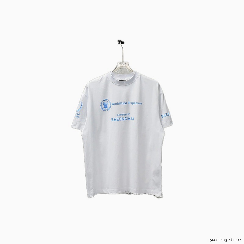 Balenciaga Blue Label Simple White T-shirt