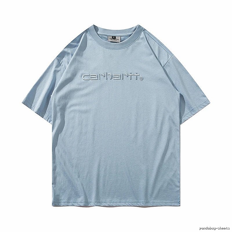Carhartt Classic Logo T-shirt Light Blue Subtle for Daily Styling
