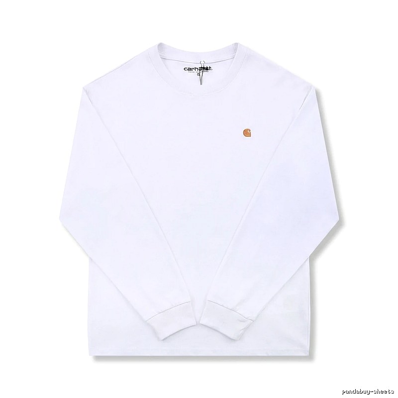Carhartt classic simple style white sweatshirt