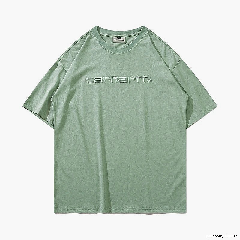 Carhartt Travel Logo T-shirt Light Blue Subtle with Modern Look