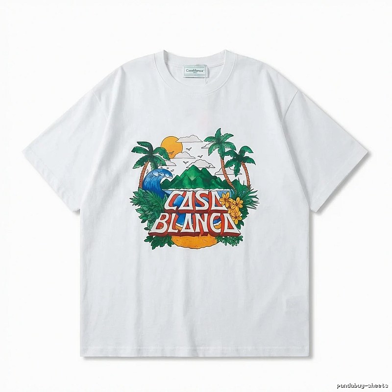 Casablanca Resort Style White T-shirt