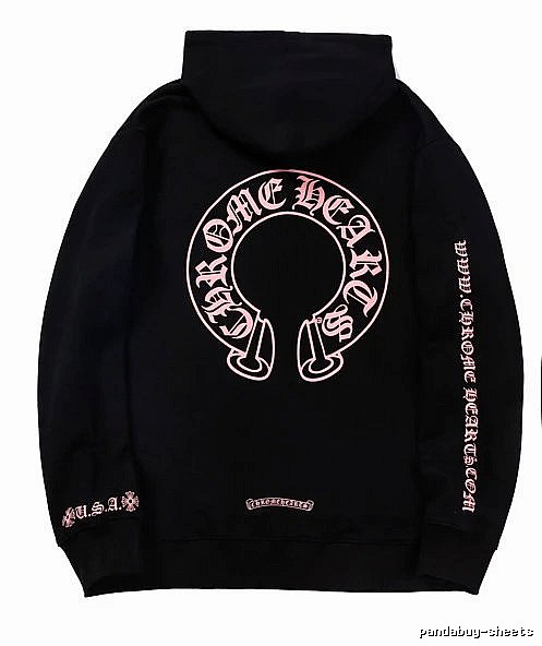Chrome Hearts Resort Cross graphic hoodie Black Blue Cross for Travel Looks