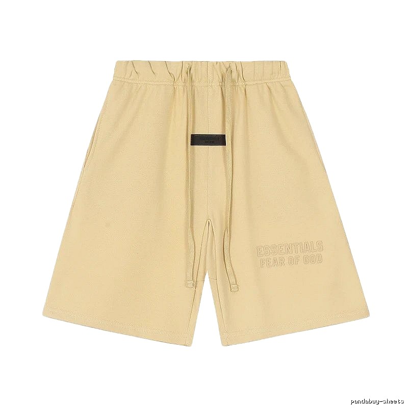 ESSENTIALS minimalist khaki shorts