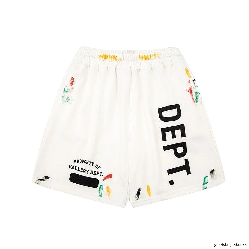 Gallery Dept graffiti-style white shorts