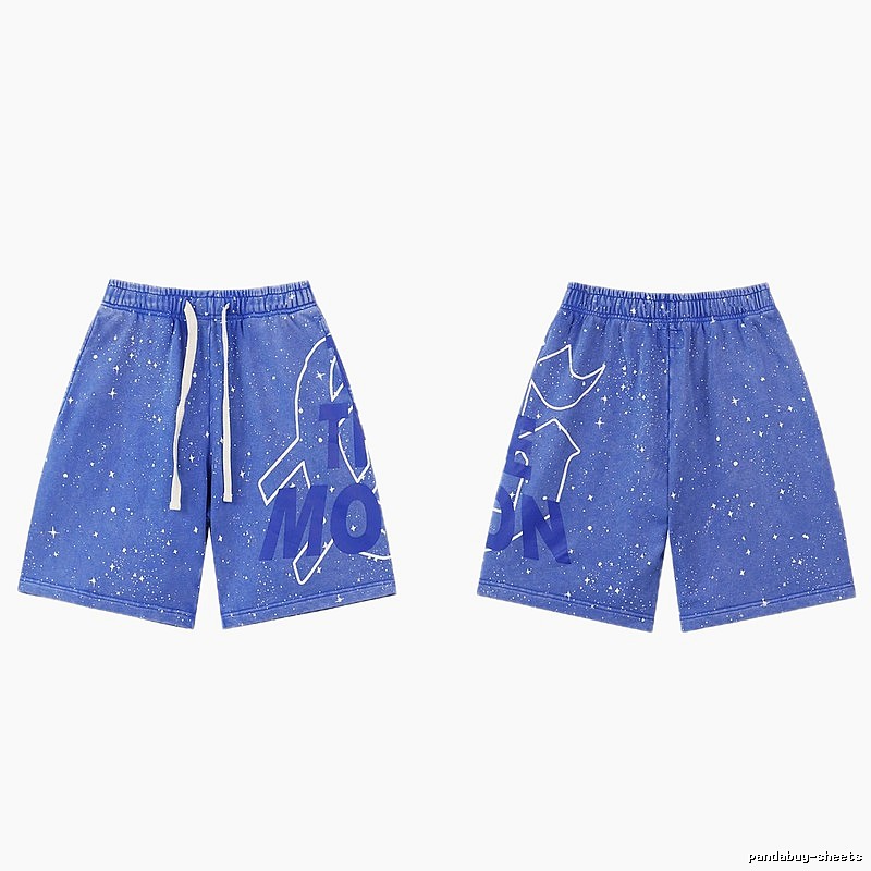 Godspeed Starry Sky Street Style Blue Shorts