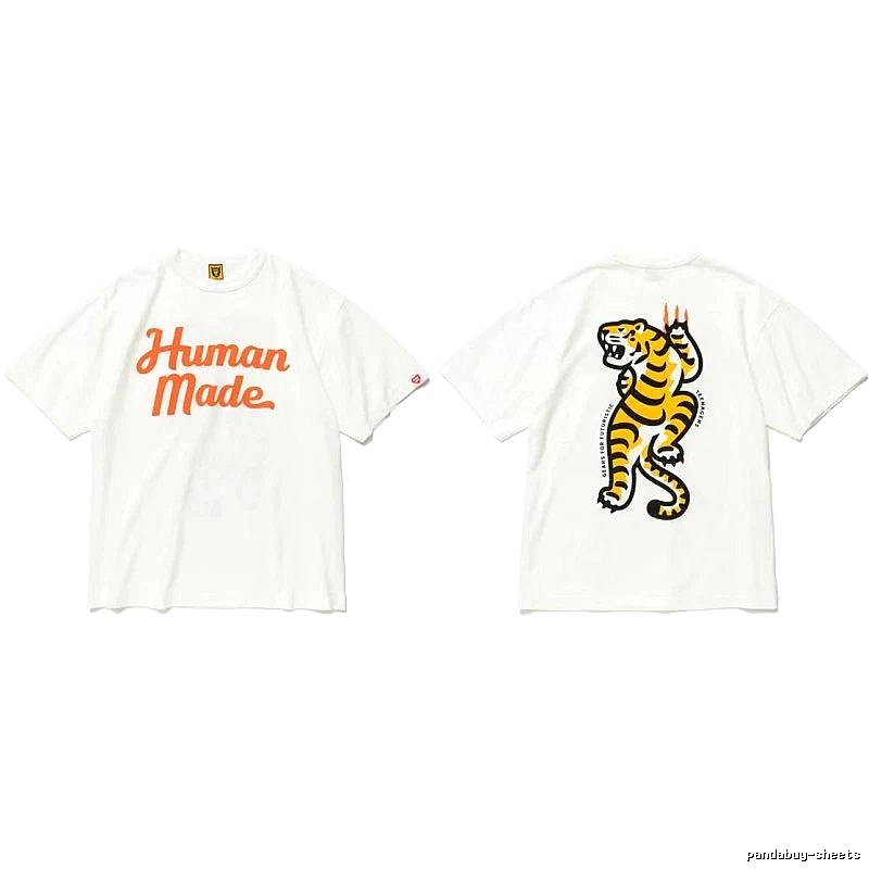 Human Made Monogram Heart logo T-shirt Black Green Human for Casual Outfits