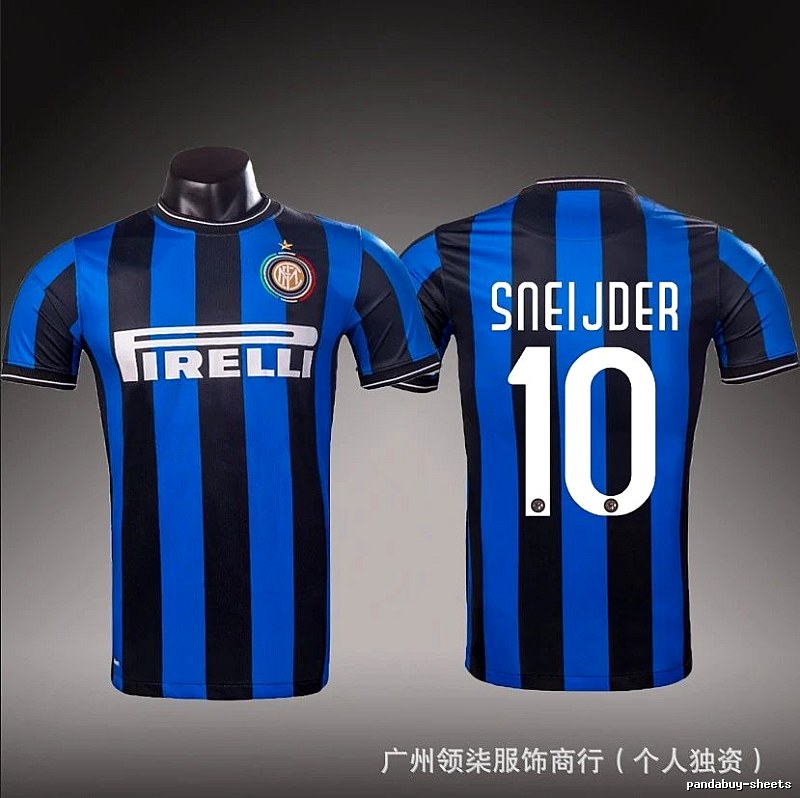 Inter Milan Logo Detail Brehme #3 soccer jersey Blue Black Striped with Relaxed Feel