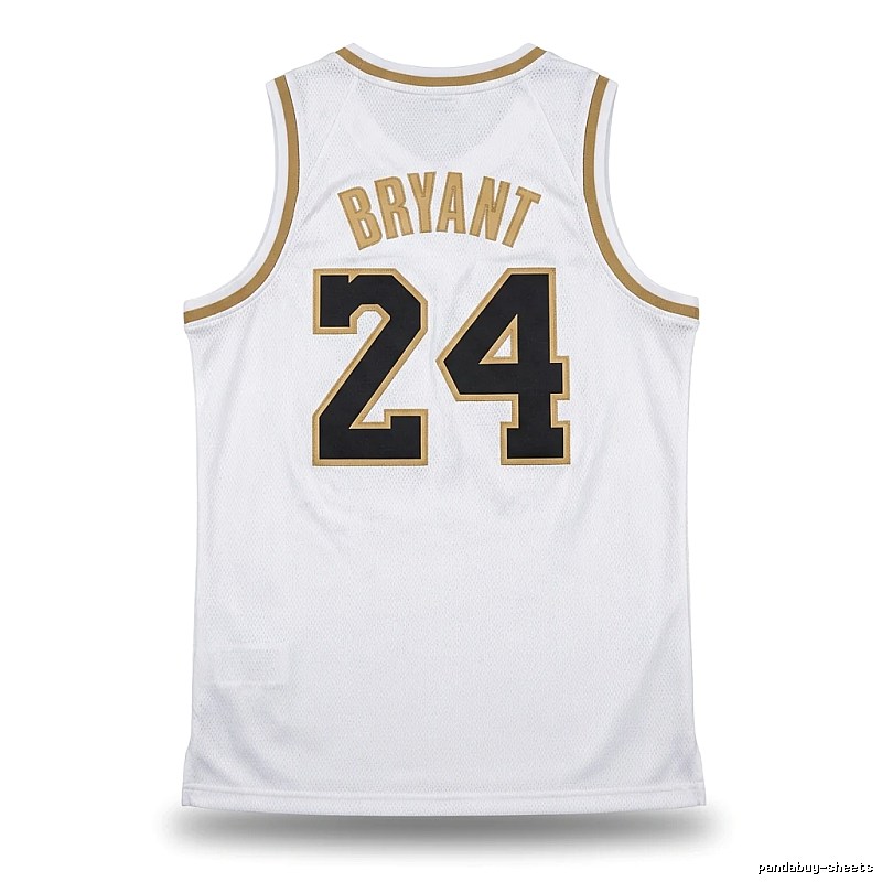 Kobe No. 24 retro-style white jersey