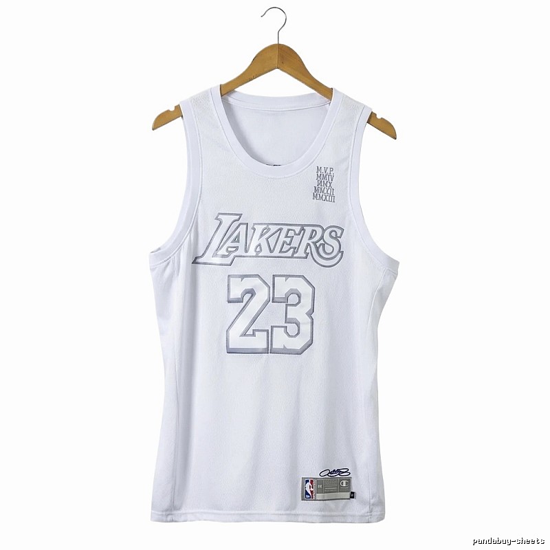 Lakers LBJ retro white vest