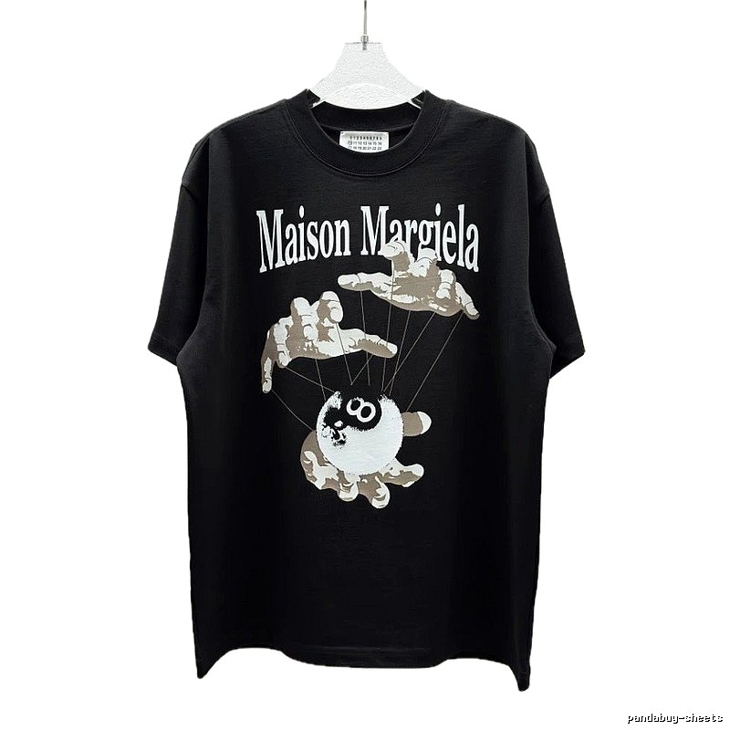 Maison Margiela Puppet Print Trendy Cool Black T-Shirt
