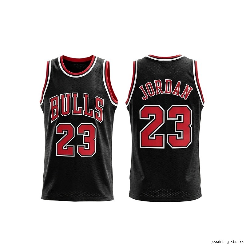 Michael Jordan retro black and red jersey