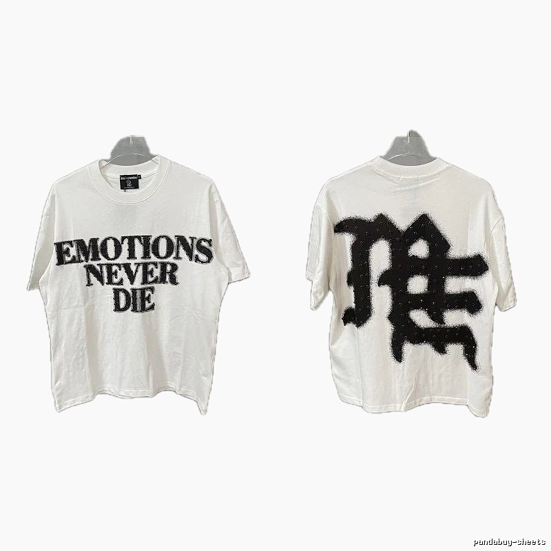 Mixed Emotion Graffiti Street Style White T-Shirt