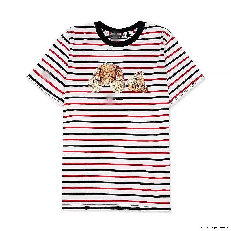 Palm Angels Lightweight Bear graphic T-shirt White Colorful Bear for Trend Styling