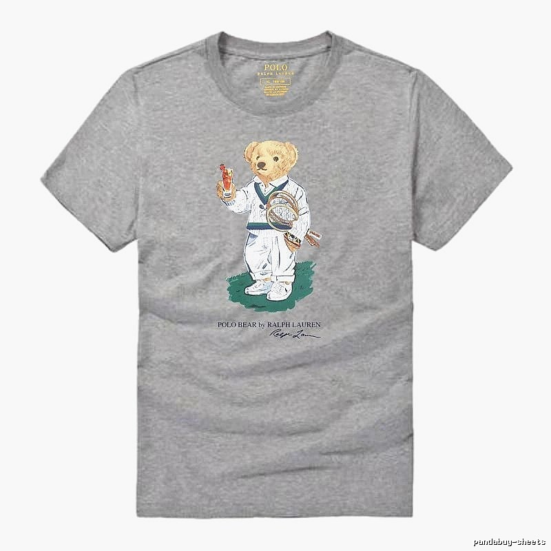 Ralph Lauren Bear Series Heather Grey T-shirt