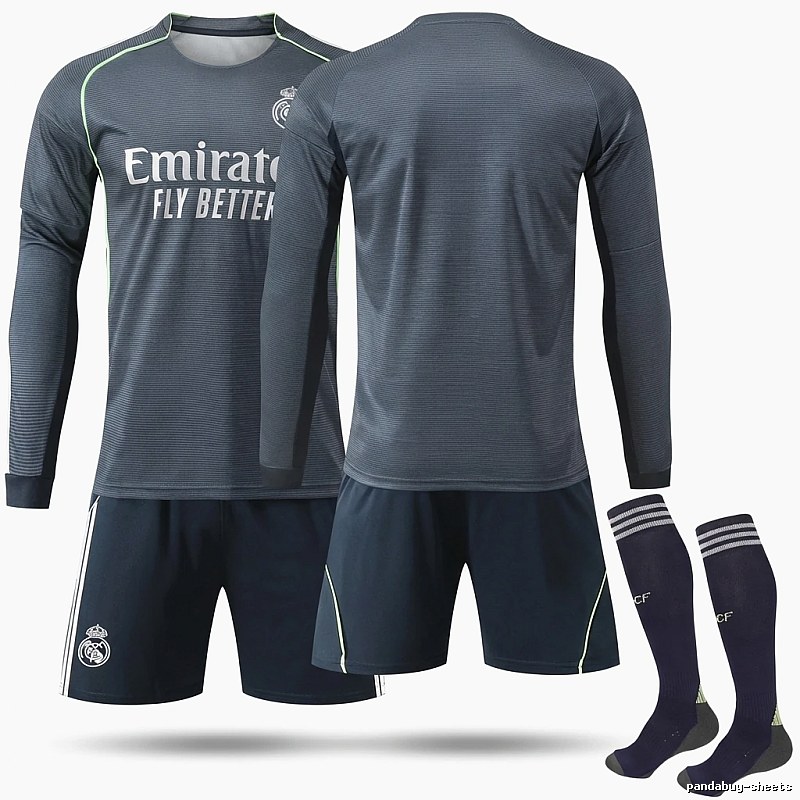 Real Madrid sporty gray suit