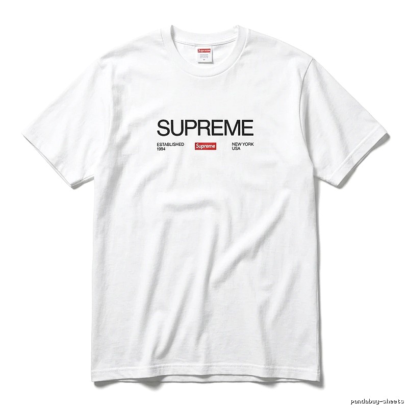 Supreme basic white T-shirt