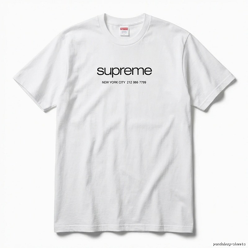 Supreme minimalist style white T-shirt