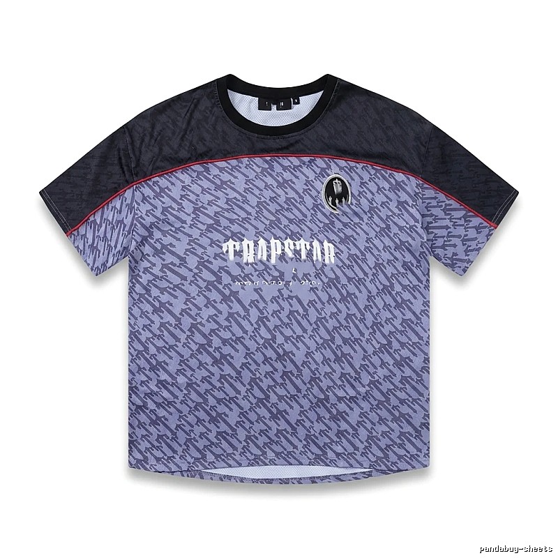 Trapstar Dark Purple and Black Short-sleeve