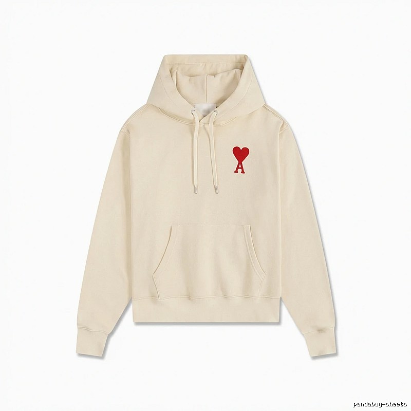 AMI Love Pattern Beige Sweatshirt