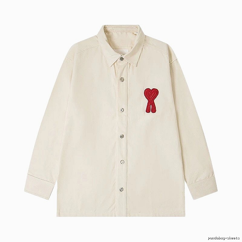 AMI Love Simple Style White Shirt