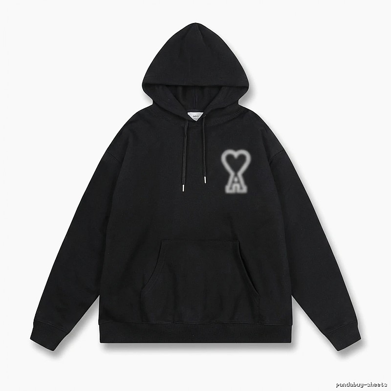 AMI Love Trendy Black Hoodie
