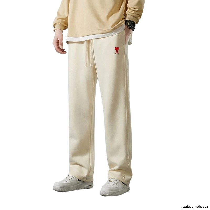 AMI&Easy Casual Style Beige Pants
