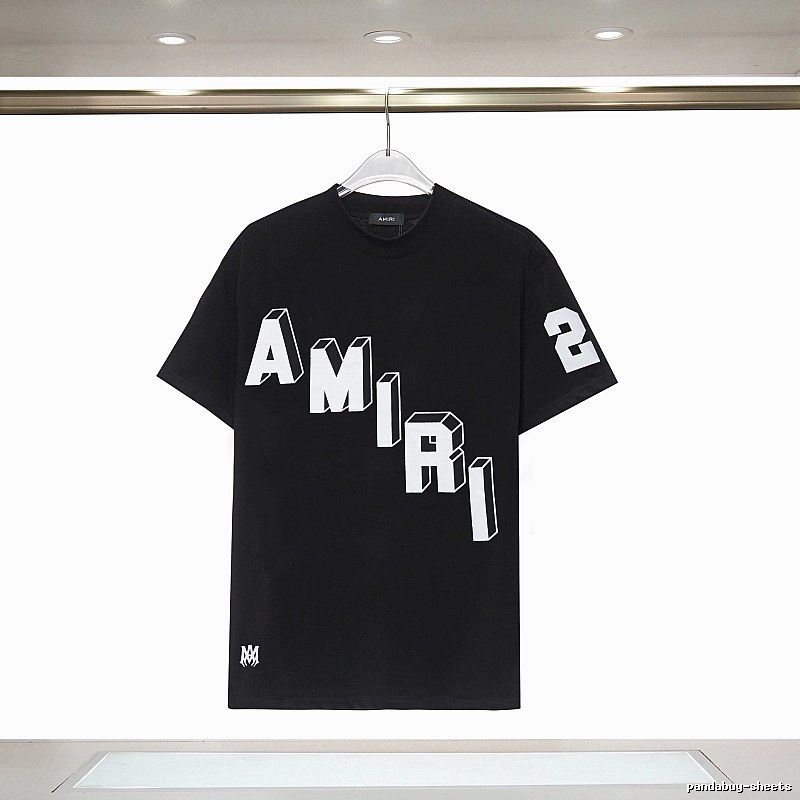 Amiri Compact Graphic T-shirt White Blue Amiri for Sport-Inspired Styling