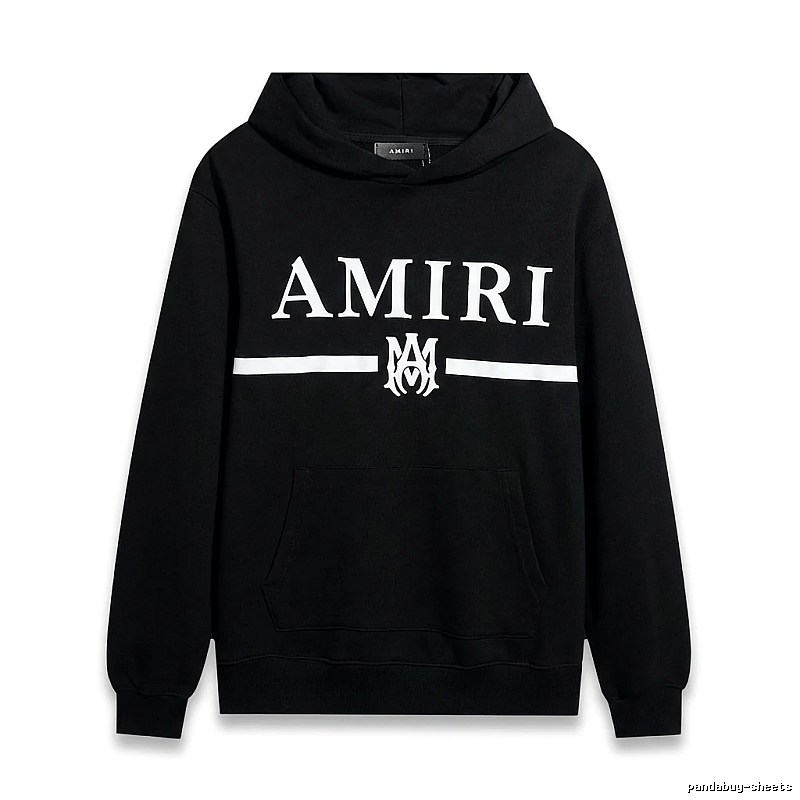 AMIRI Letter Print Black Sweatshirt