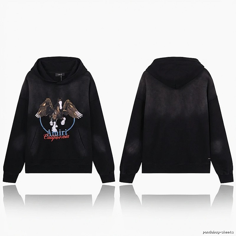 AMIRI Pegasus Retro Black Hoodie
