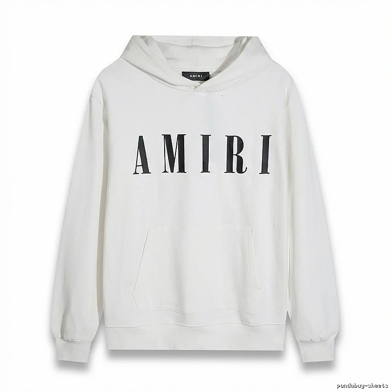 AMIRI simple style white hoodie