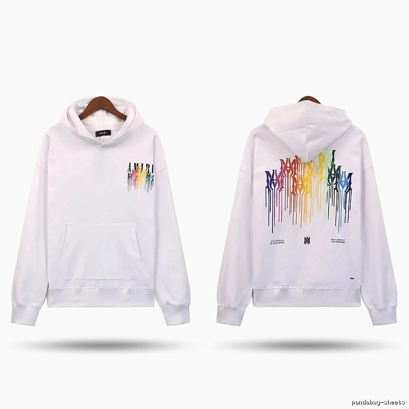AMIRI Splatter White Hoodie