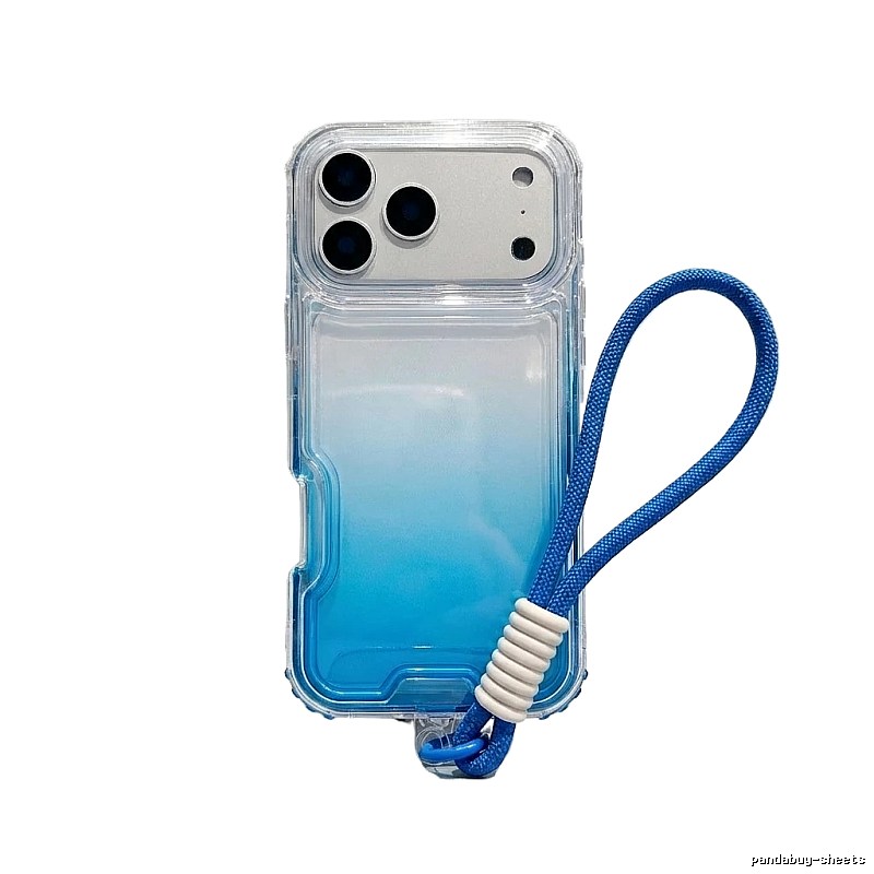 Apple Gradient Trendy Blue Phone Case