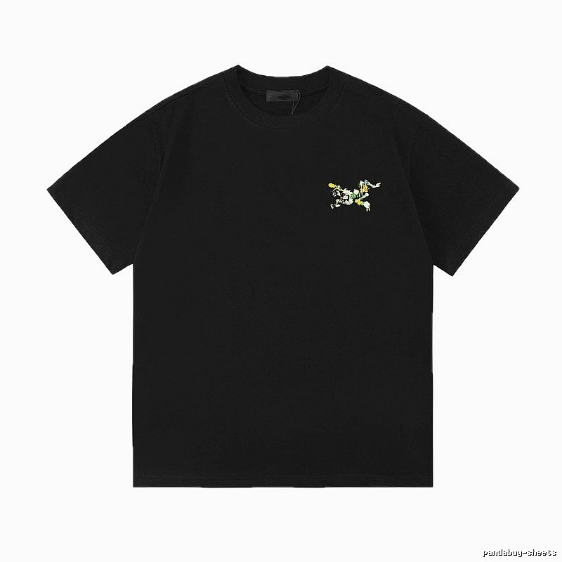 Arc'teryx Floral Print Street Style Black T-Shirt