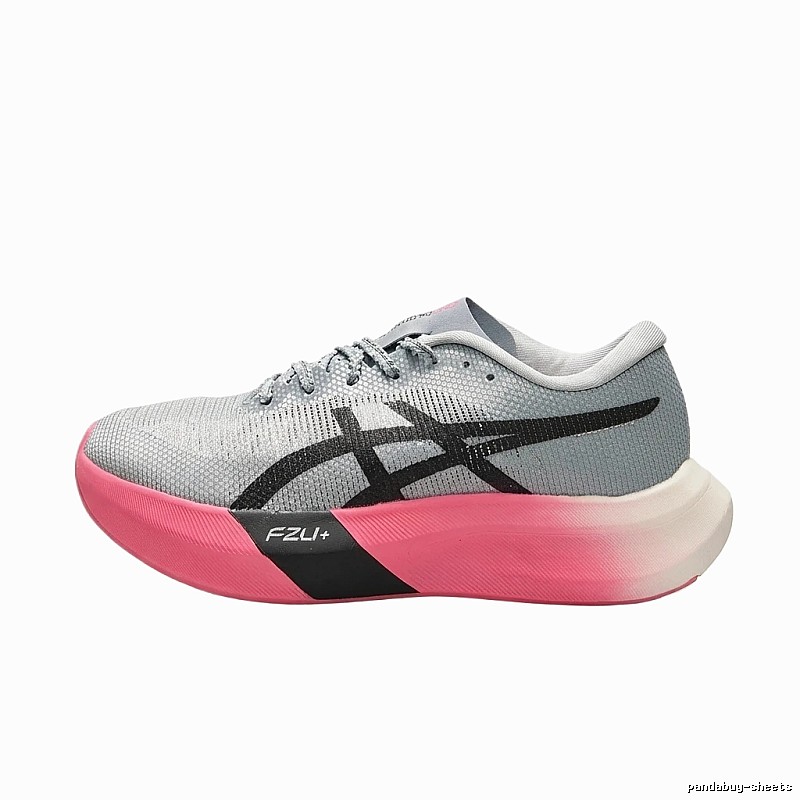 ASICS retro style grey-pink sports shoes