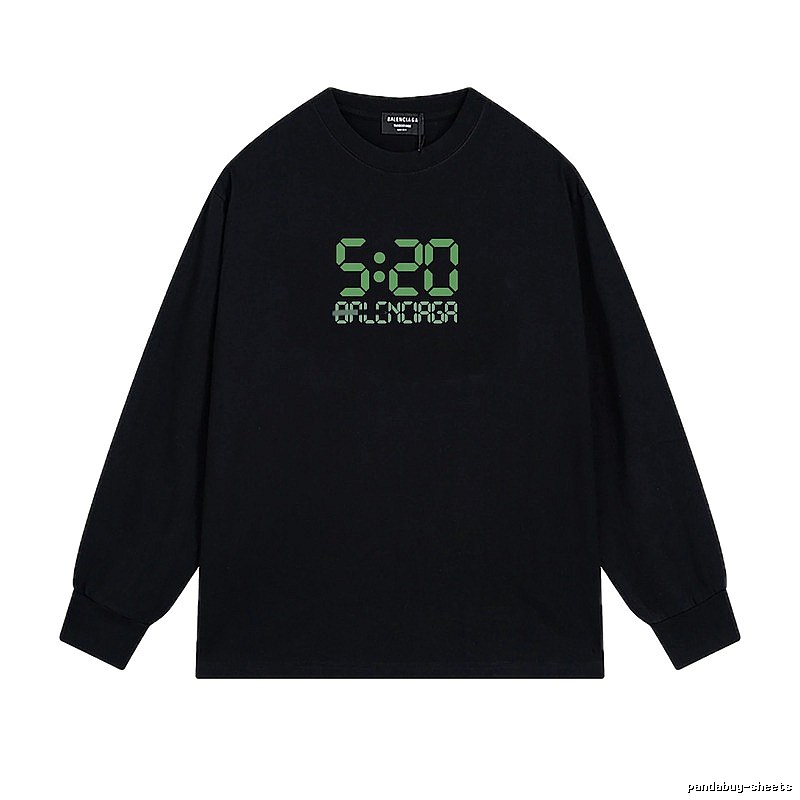 Balenciaga digital style black sweatshirt