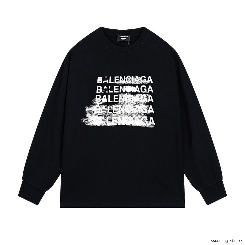 Balenciaga graffiti-style black T-shirt