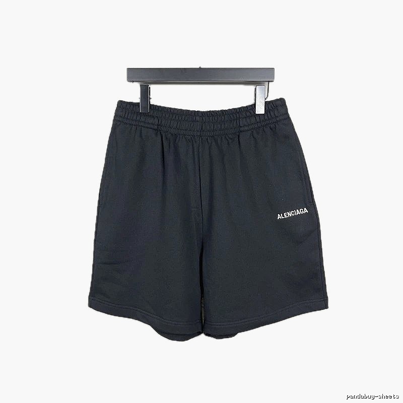Balenciaga minimalist black shorts
