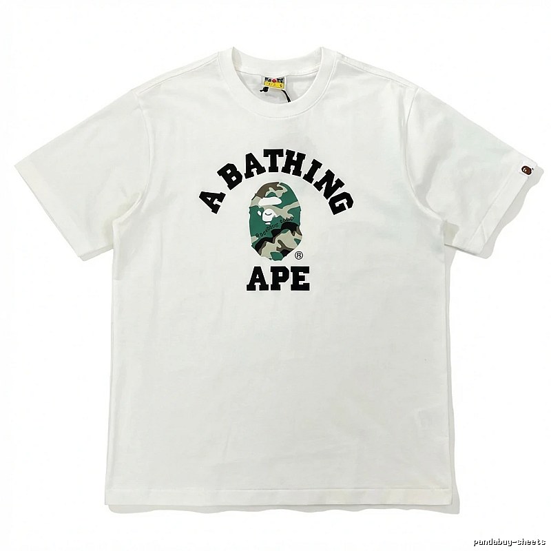Bape Ape Camo Style White T-shirt