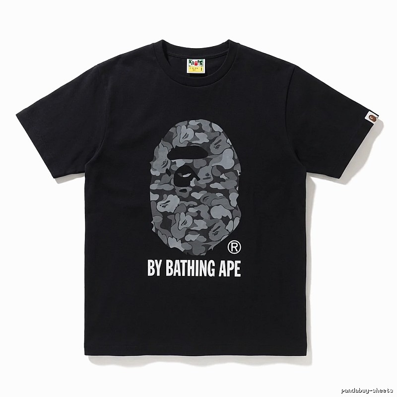 Bape Ape Head Camouflage Style Black T-shirt