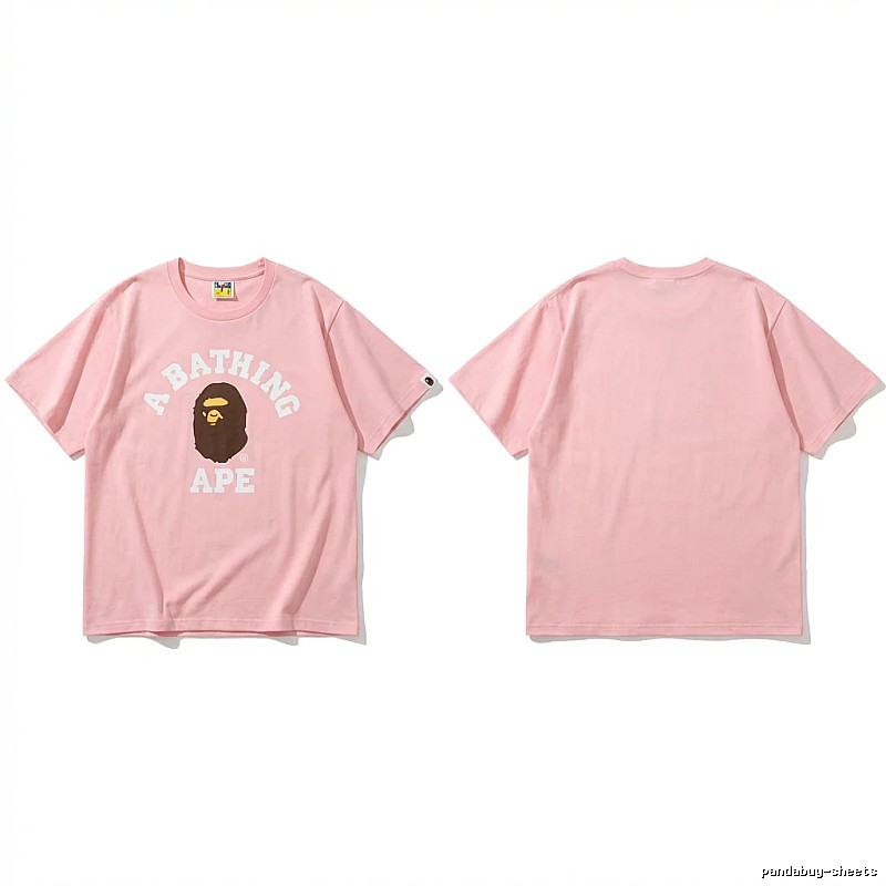 Bape Ape Head Pink T-shirt