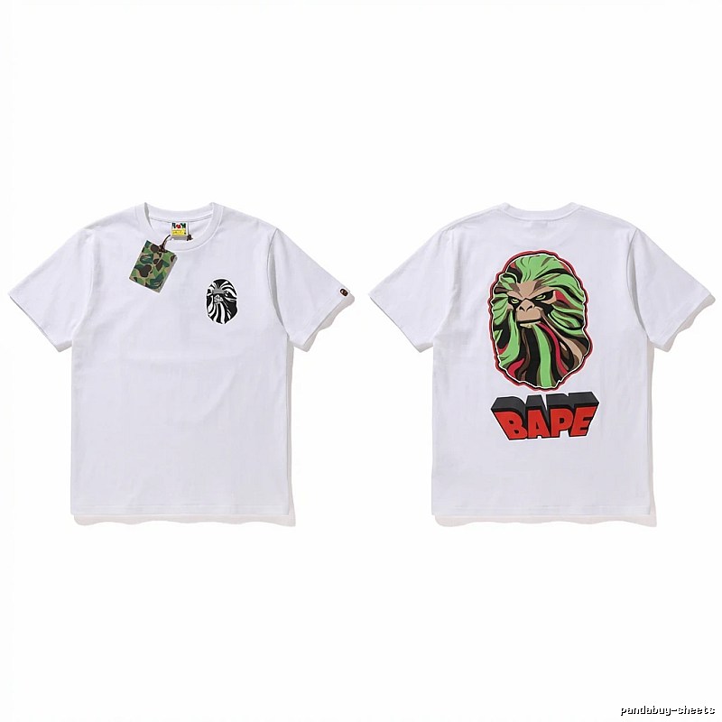 Bape Ape Head Trendy White T-shirt