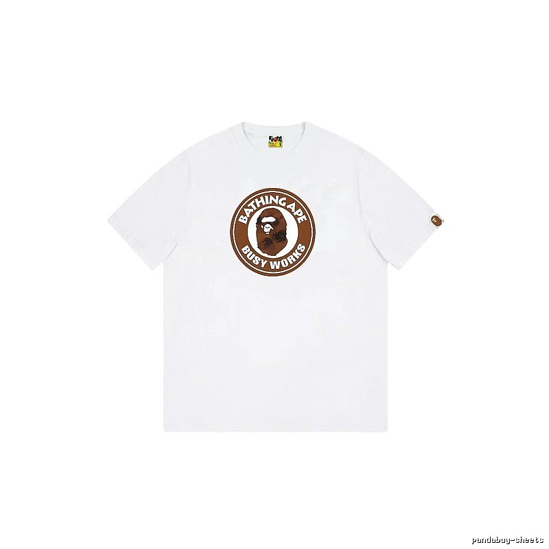 Bape Ape Head white short-sleeved shirt