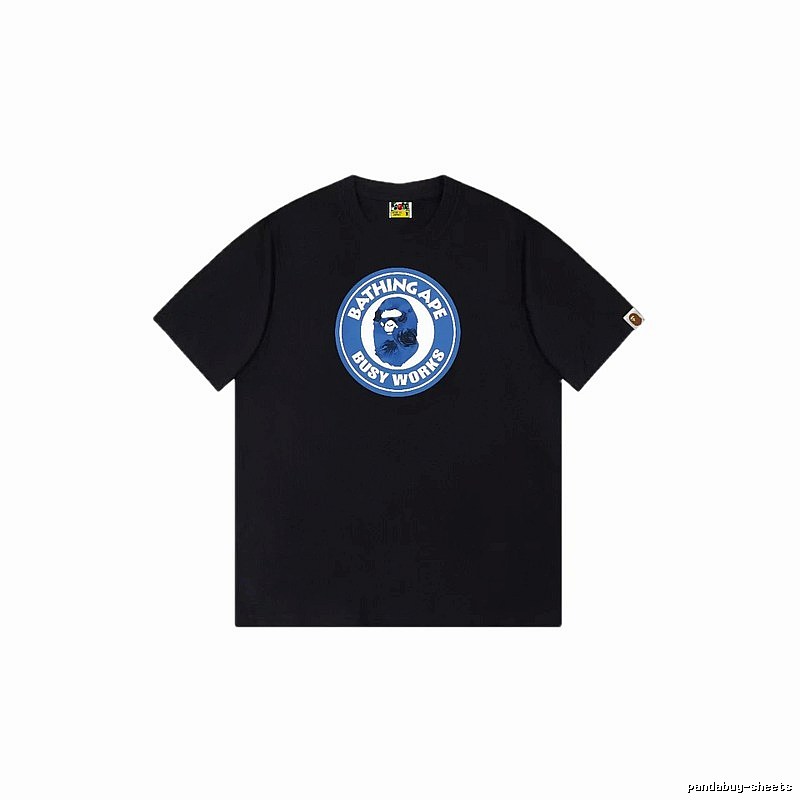 Bape Blue Label Trendy Cool Black T-shirt