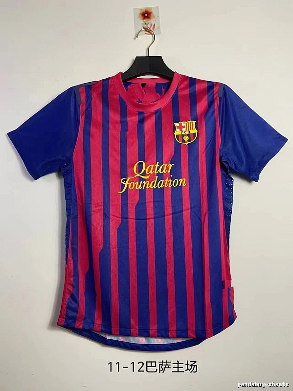Barcelona Classic Retro soccer jersey Blue Red Barcelona for Daily Styling