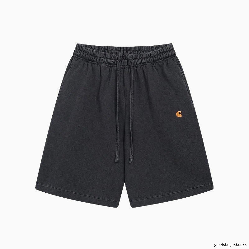 Carhartt Small Logo Workwear Style Carbon Black Casual Shorts