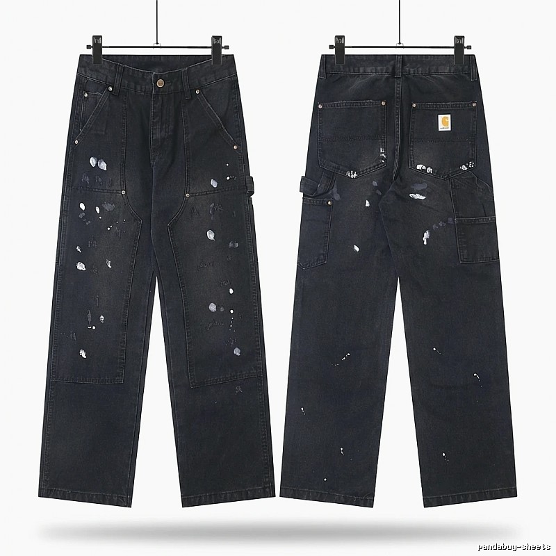 Carhartt workwear style black jeans
